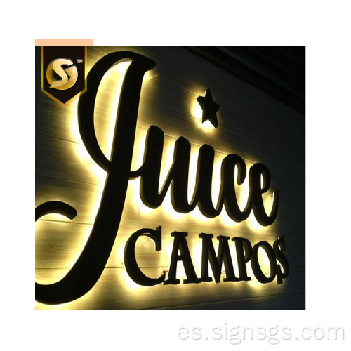 Letrero de letra de canal de letras Lightbox personalizadas